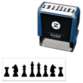 Tampon Auto-encreur Pièces d'échecs (En situation)