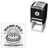 Tampon Auto-encreur Pies chaudes Moments plus chauds - Conception d'au (En situation)