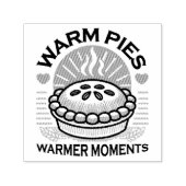 Tampon Auto-encreur Pies chaudes Moments plus chauds - Conception d'au (Design)