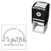 Tampon Auto-encreur Pilates Pots dans Pilates Word (En situation)