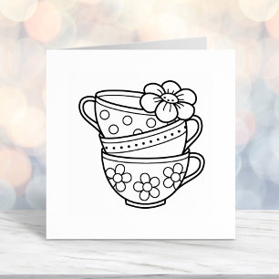 Tampon Auto-encreur Pile de tasses