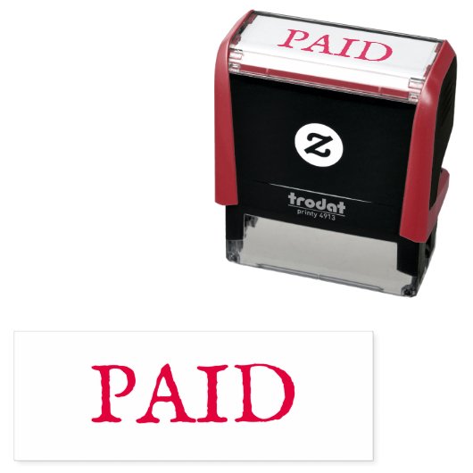 TAMPON AUTO-ENCREUR  PILE EN CAOUTCHOUC : PERSONNALISABLE : PAYÉ (En situation)