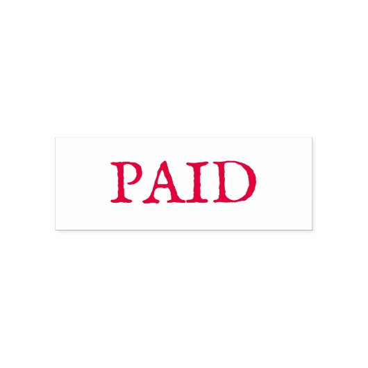 TAMPON AUTO-ENCREUR PILE EN CAOUTCHOUC : PERSONNALISABLE : PAYÉ (Design)