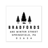 Tampon Auto-encreur Pine Trees Adresse de retour (Design)