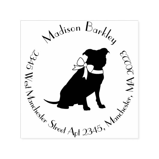 Tampon Auto-encreur Pit Bull Chien Puppy Pitbull (Design)