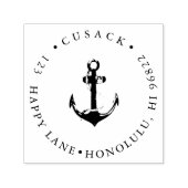 Tampon Auto-encreur PixDezines Ancre avec Corde (Design)