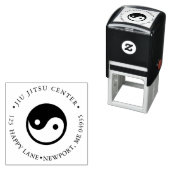 Tampon Auto-encreur PixDezines YIN YANG symbole (En situation)