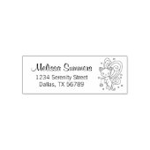 Tampon Auto-encreur Pixie Cat - Fairy Wings Kitty Adresse (Design)