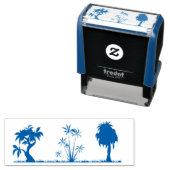 Tampon Auto-encreur plante d'arbre vert (En situation)