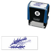 Tampon Auto-encreur plante noir (En situation)