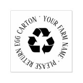 Tampon Auto-encreur Please Retrun Egg carton Self Inking Rubber Stamp (Design)