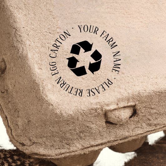 Tampon Auto-encreur Please Retrun Egg carton Self Inking Rubber Stamp