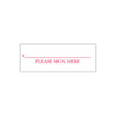 Tampon Auto-encreur Please Sign Here Custom Text Signature (Design)