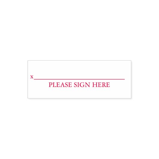 Tampon Auto-encreur Please Sign Here Custom Text Signature (Design)