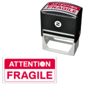 Tampon Auto-encreur Poignée fragile avec signes de soins Poignée auto- (En situation)