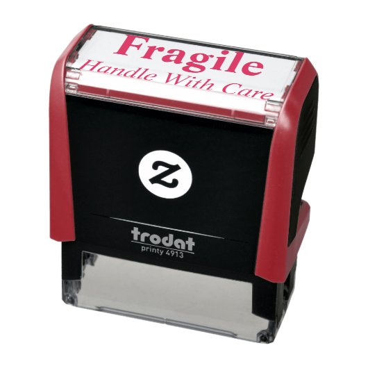 Tampon Auto-encreur Poignée FRAGILE Avec Timbre De Soin (Produit)