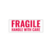 Tampon Auto-encreur Poignée Fragile Personnalisée Avec Attention (Design)