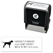 Tampon Auto-encreur Pointer Chien Chien Chiot Anglais Setter (En situation)