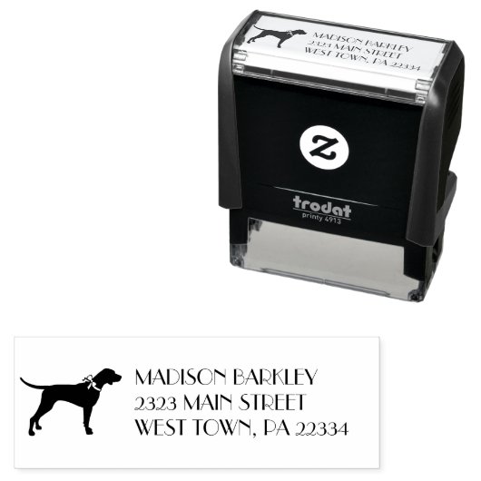 Tampon Auto-encreur Pointer Chien Chien Chiot Anglais Setter (En situation)