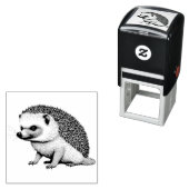 Tampon Auto-encreur Portrait de petit hérisson (En situation)