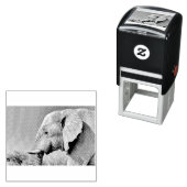 Tampon Auto-encreur Portrait d'éléphant (En situation)