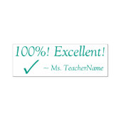 Tampon Auto-encreur Positif "100%! Excellent !" Timbre en caoutchouc d (Design)