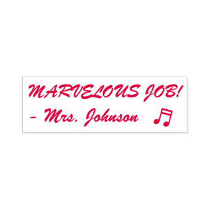 Tampon Auto-encreur Positif "MARVELOUS JOB !" Timbre en caoutchouc de 