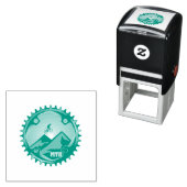 Tampon Auto-encreur Poster Mtb (En situation)