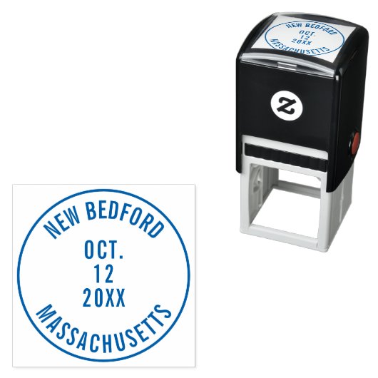 Tampon Auto-encreur Postmark Créer votre propre (En situation)