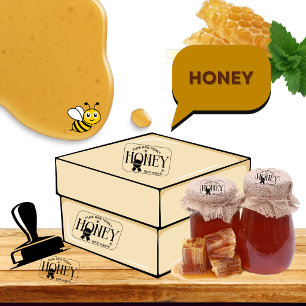 Tampon Auto-encreur Pot à miel Abeille à miel Nid d'abeille Apiary