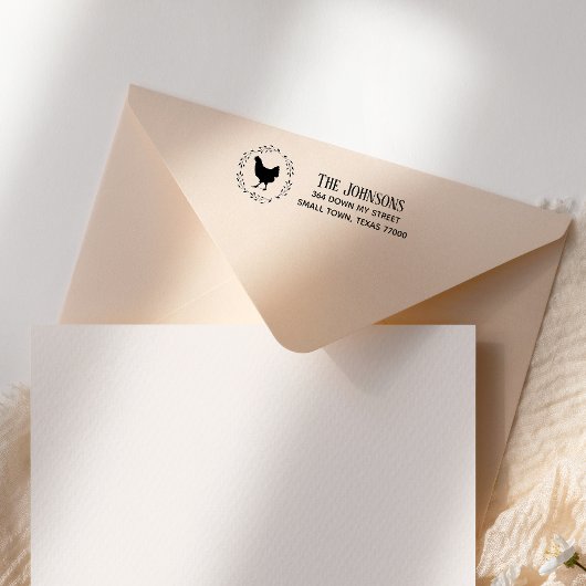 Tampon Auto-encreur Poulets mignons à la main