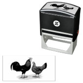 Tampon Auto-encreur Poulets Redcap (En situation)