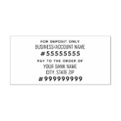 Tampon Auto-encreur Pour dépôt Paiement seulement à la commande (Design)