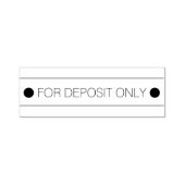 Tampon Auto-encreur "POUR DÉPÔT SEULEMENT" Timbre en caoutchouc (Design)