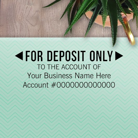 Tampon Auto-encreur Pour dépôt uniquement - Bureau de base ou Banque d