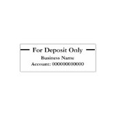 Tampon Auto-encreur Pour l'approbation du compte bancaire d'entreprise (Design)