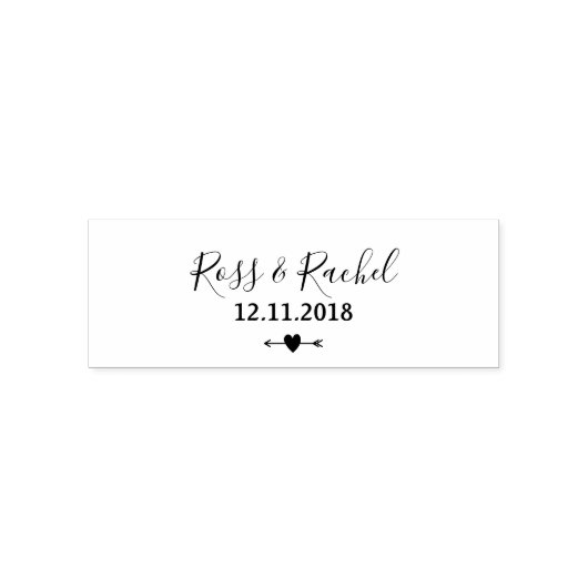 Tampon Auto-encreur  pour mariage tendre (Design)