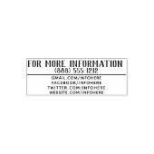 Tampon Auto-encreur Pour plus d'informations (Design)