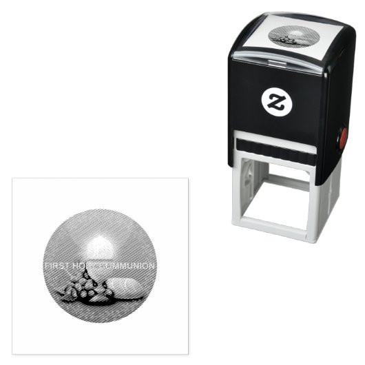 Tampon Auto-encreur Première Communion Sainte - 1 (En situation)