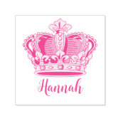 Tampon Auto-encreur Princess Queen Crown personnalisable (Design)