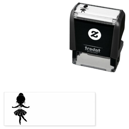 Tampon Auto-encreur Princesse Ballerina (En situation)