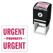 TAMPON AUTO-ENCREUR  PRIORITÉ URGENTE (En situation)