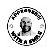 Tampon Auto-encreur Professeur Approuvé Personnalisé Funny Photo Visag (Design)
