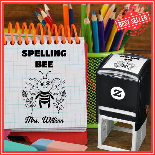 Tampon Auto-encreur Professeur d'anglais Concours d'orthographe Évalua