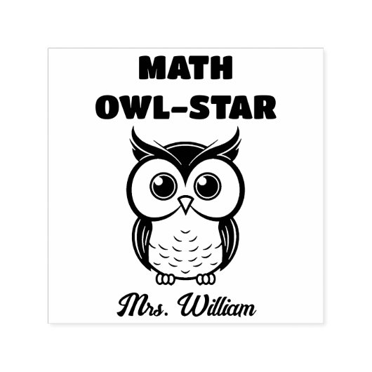 Tampon Auto-encreur Professeur de mathématiques Bon travail Louange cl (Design)