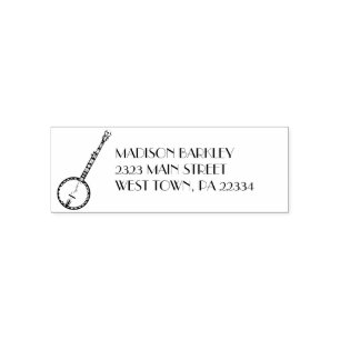 Tampon Auto-encreur Professeur de musique de Banjo