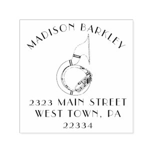 Tampon Auto-encreur Professeur de musique de groupe de marche Sousapho