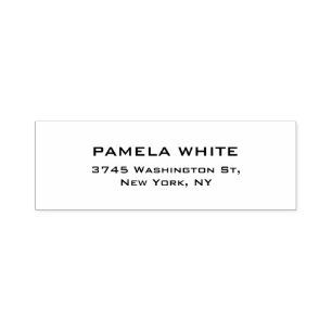 Tampon Auto-encreur Professionnel Arrière - plan Blanc Simple Simple É