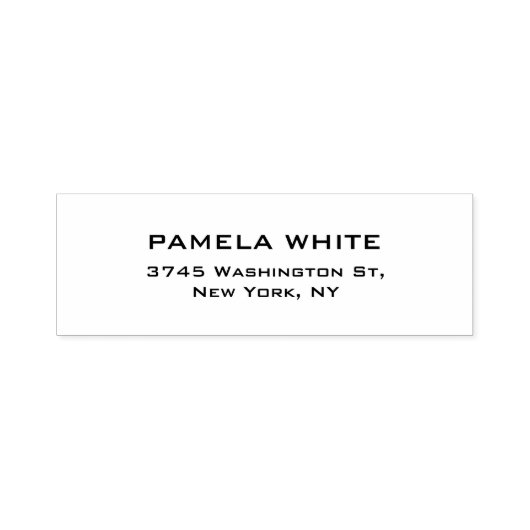 Tampon Auto-encreur Professionnel Arrière - plan Blanc Simple Simple É (Design)