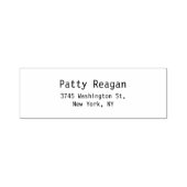 Tampon Auto-encreur Professionnel Élégant Noir & Blanc Moderne Simple (Design)